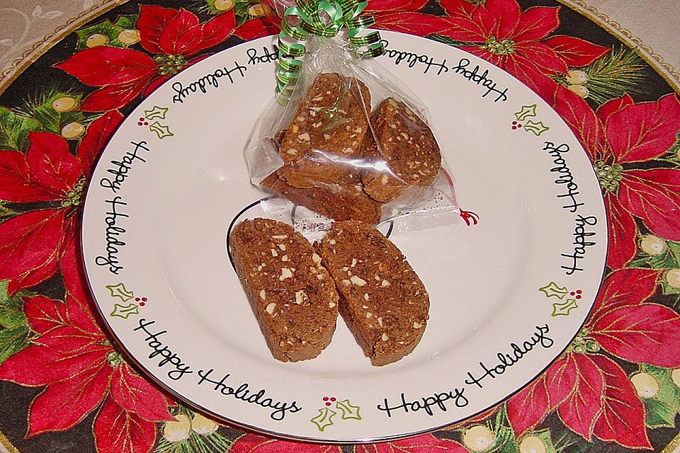 Biscotti mit Haselnüssen und Chocolate