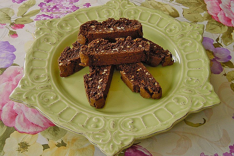 Biscotti mit Haselnüssen und Chocolate