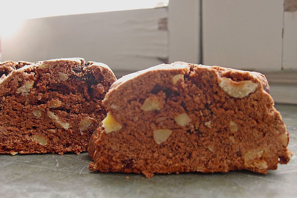 Biscotti mit Haselnüssen und Chocolate