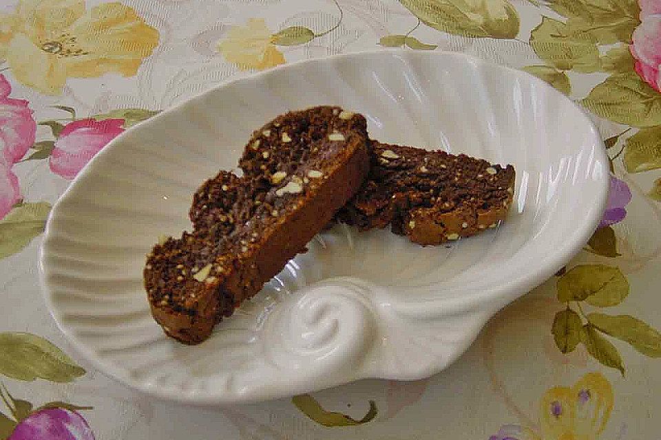 Biscotti mit Haselnüssen und Chocolate