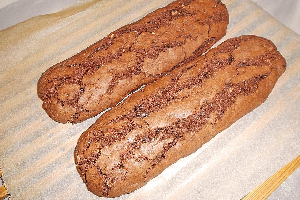 Biscotti mit Haselnüssen und Chocolate