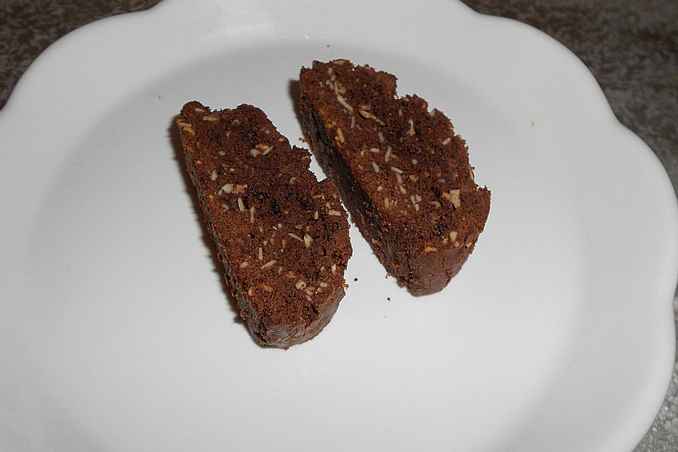 Biscotti mit Haselnüssen und Chocolate