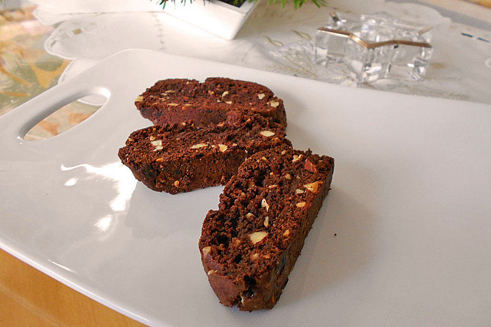 Biscotti mit Haselnüssen und Chocolate