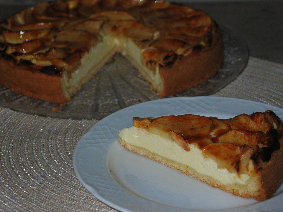 Apfelkuchen mit Quark - Vanillecreme von tabea56| Chefkoch