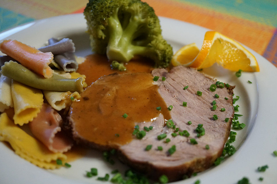 Winterlicher Schweinebraten Winterlicher Schweinebraten