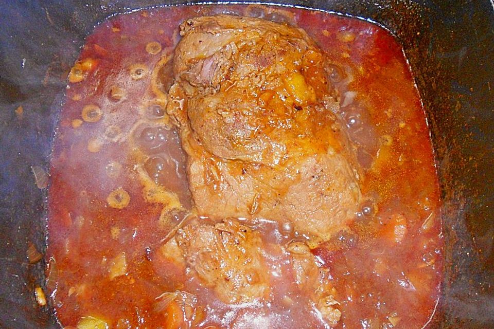 Winterlicher Schweinebraten Winterlicher Schweinebraten