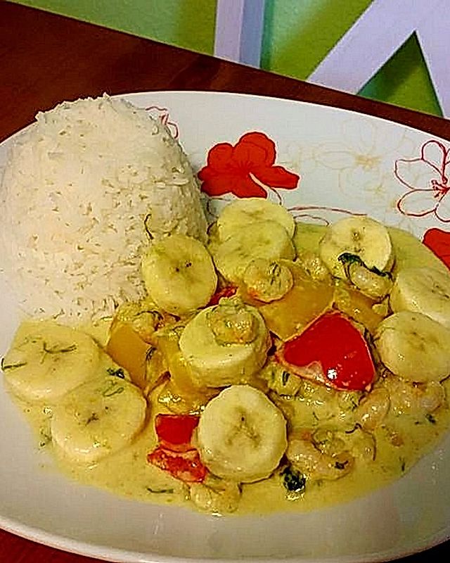 Bananen - Garnelen - Curry