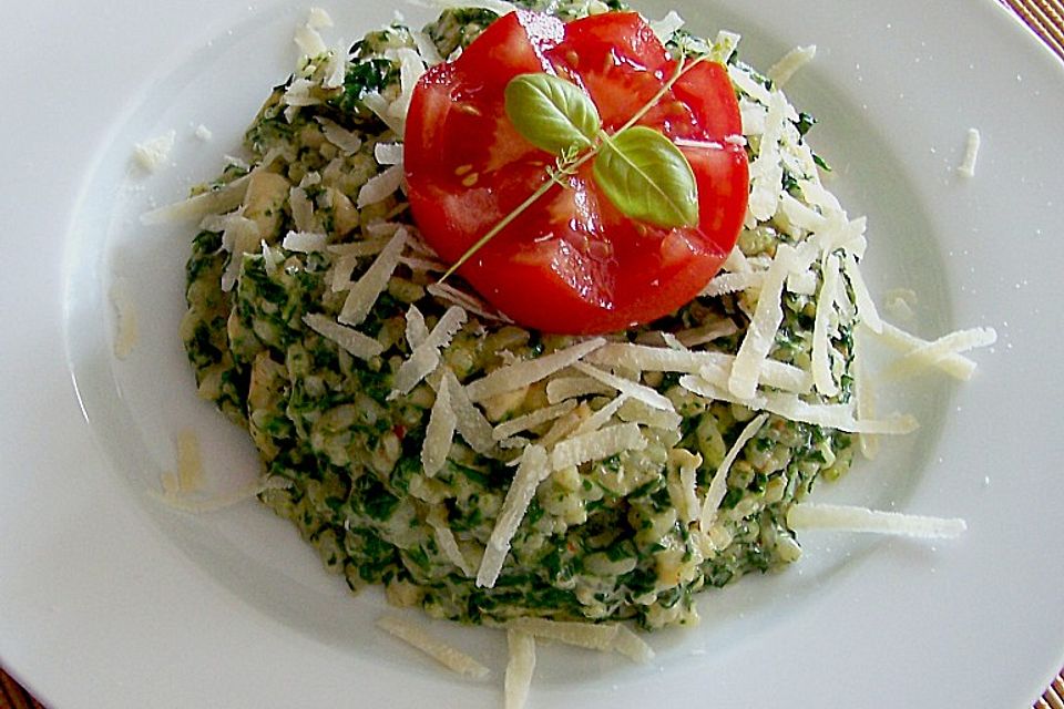 Spinat - Hähnchen - Risotto