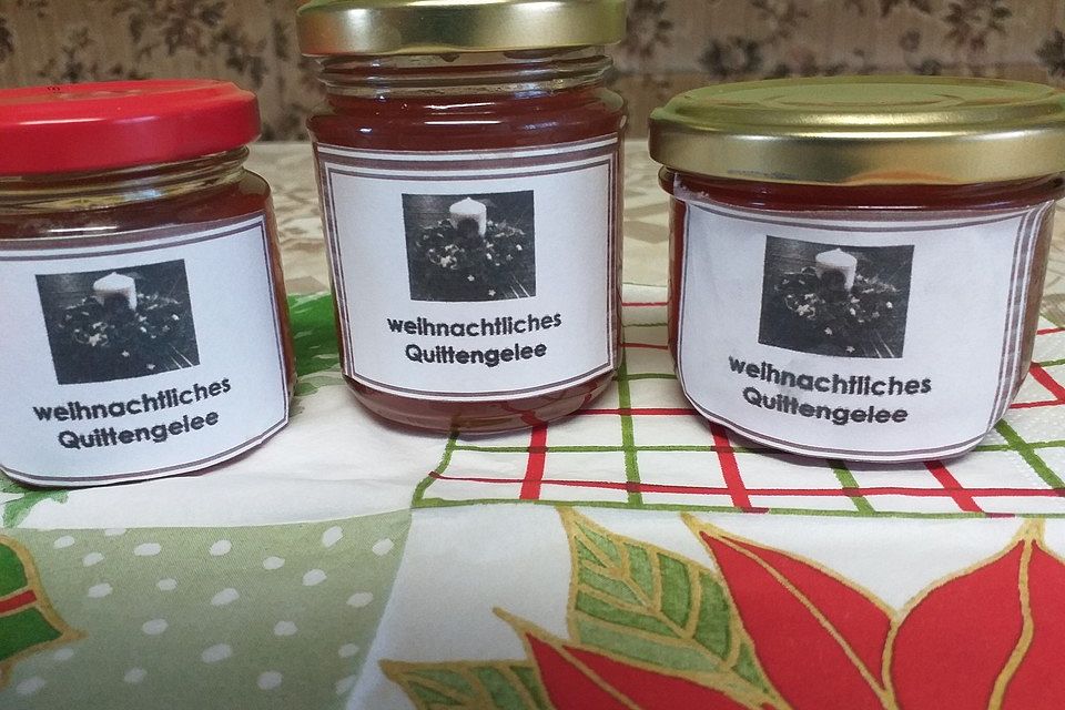 Weihnachtliches Quittengelee