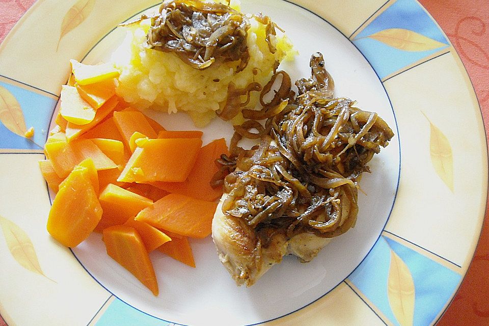 Hähnchenfilet mit Balsamicozwiebeln