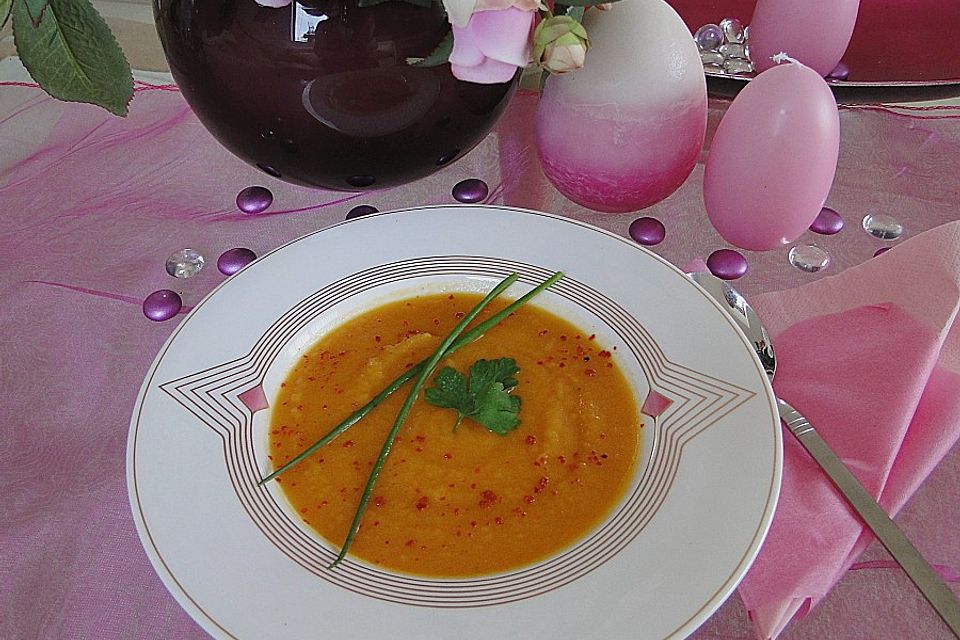 Süßkartoffel-Chili-Suppe