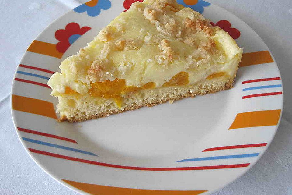 Schmandkuchen mit Mandarinen und Kokosstreusel