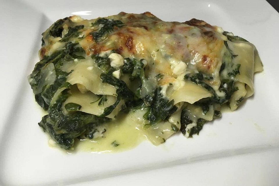 Spinat - Schafskäse - Lasagne