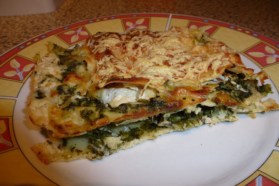 Spinat - Schafskäse - Lasagne