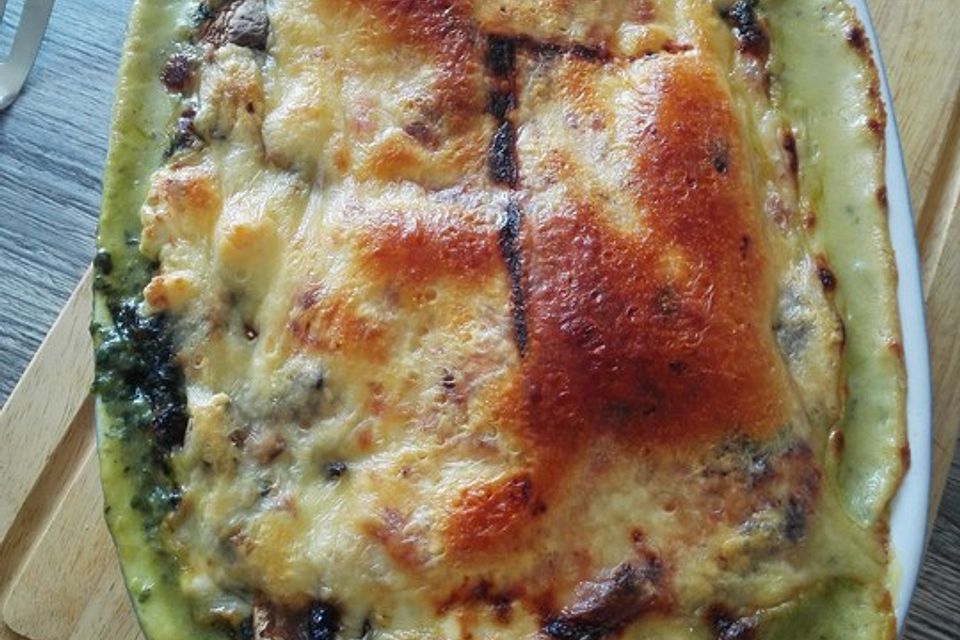 Spinat - Schafskäse - Lasagne