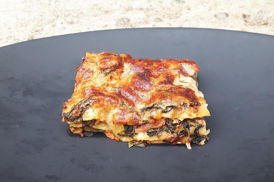 Spinat - Schafskäse - Lasagne