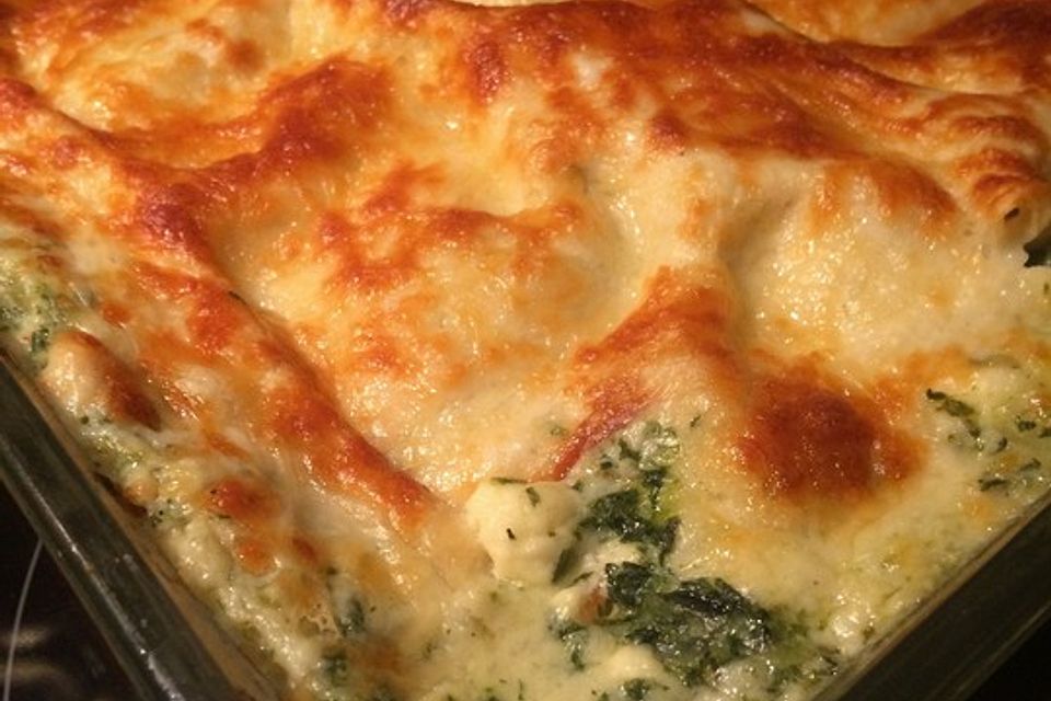 Spinat - Schafskäse - Lasagne