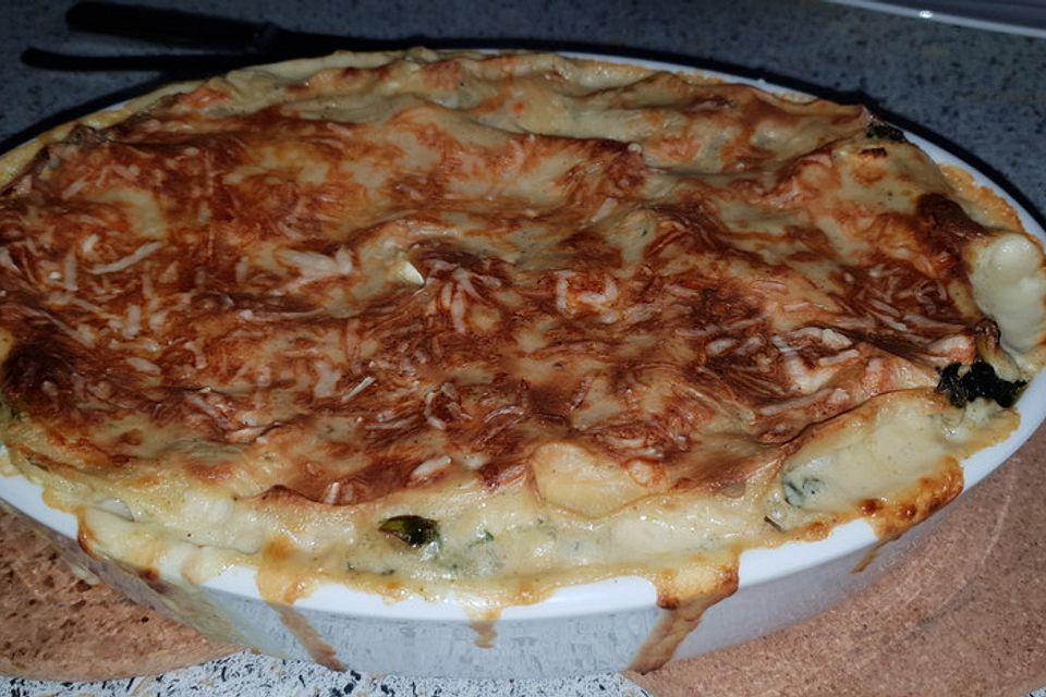 Spinat - Schafskäse - Lasagne