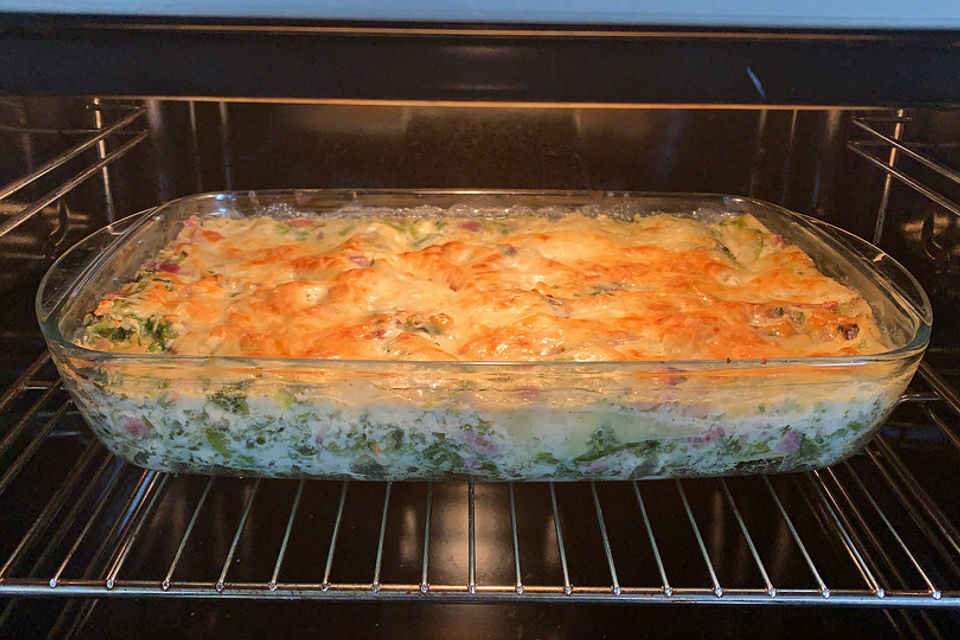 Spinat - Schafskäse - Lasagne