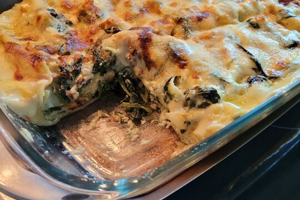 Spinat - Schafskäse - Lasagne