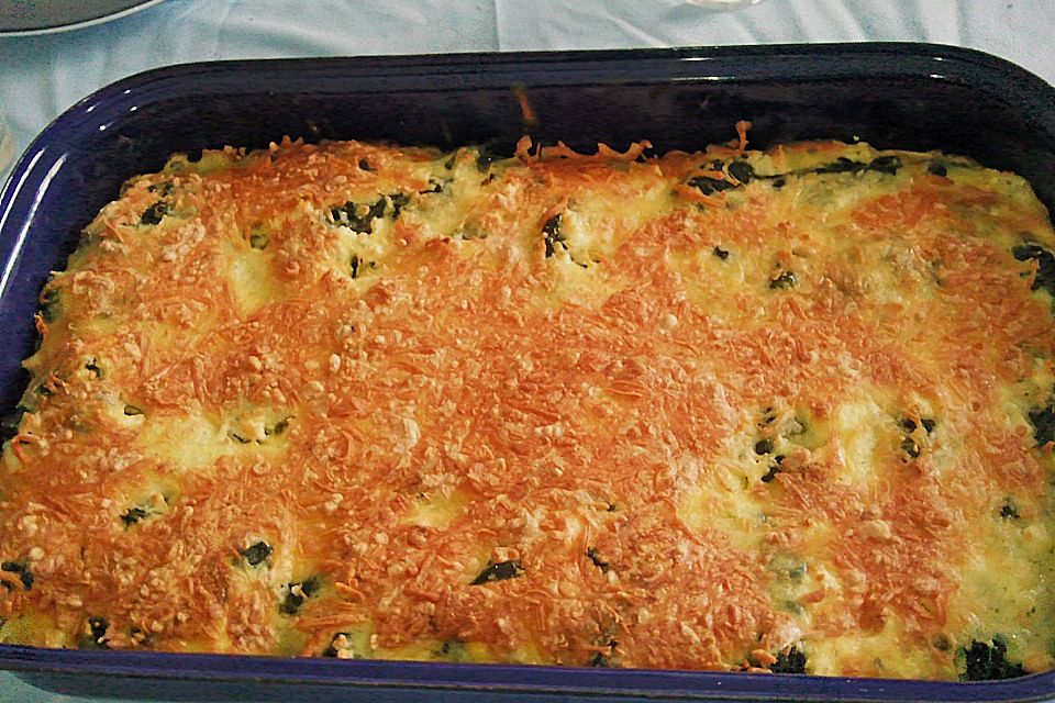 Spinat - Schafskäse - Lasagne