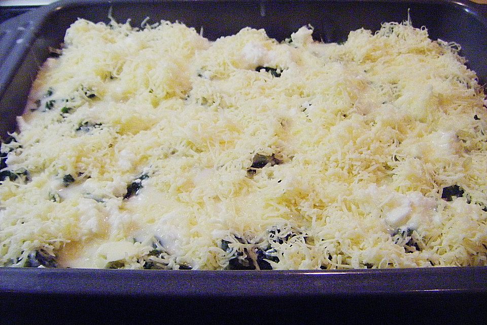 Spinat - Schafskäse - Lasagne