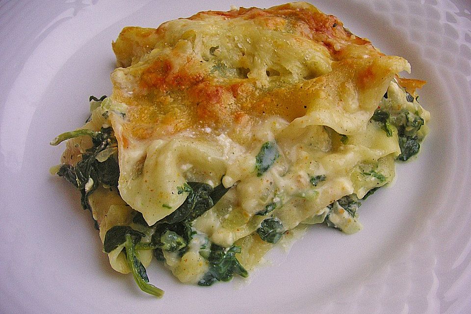 Spinat - Schafskäse - Lasagne