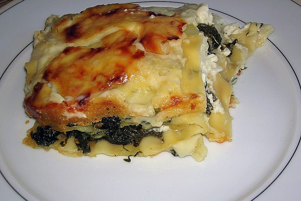 Spinat - Schafskäse - Lasagne