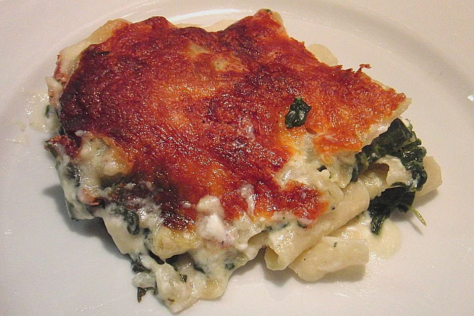 Spinat - Schafskäse - Lasagne