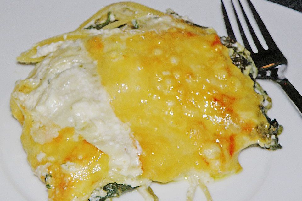 Spinat - Schafskäse - Lasagne