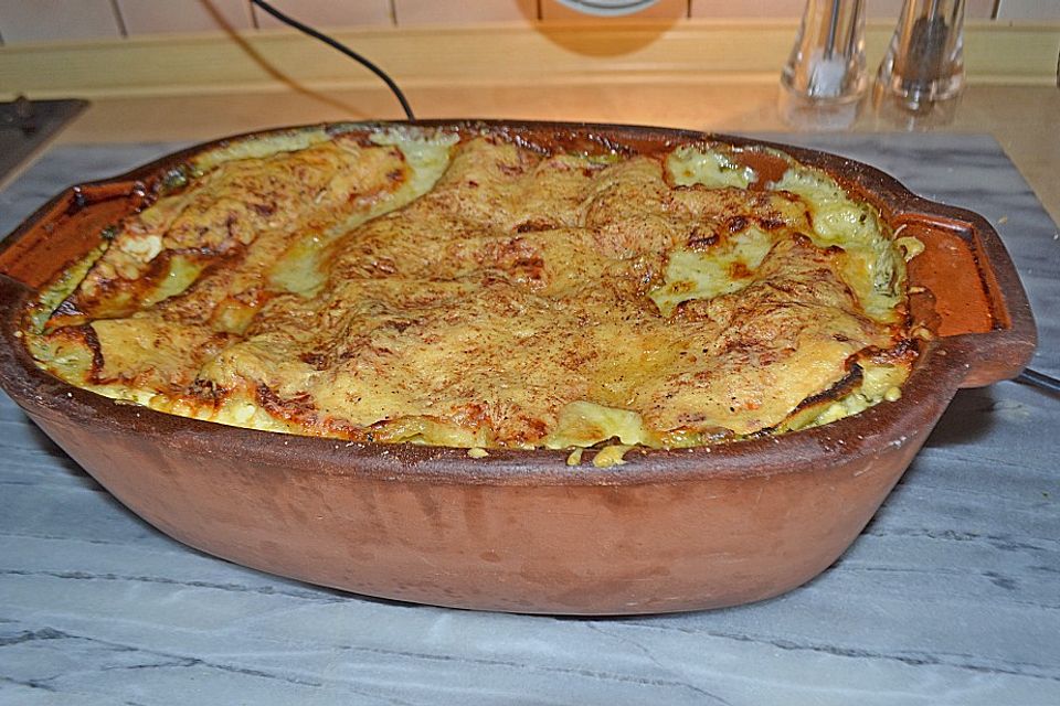 Spinat - Schafskäse - Lasagne