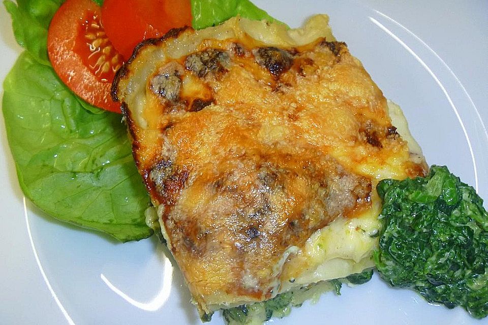 Spinat - Schafskäse - Lasagne