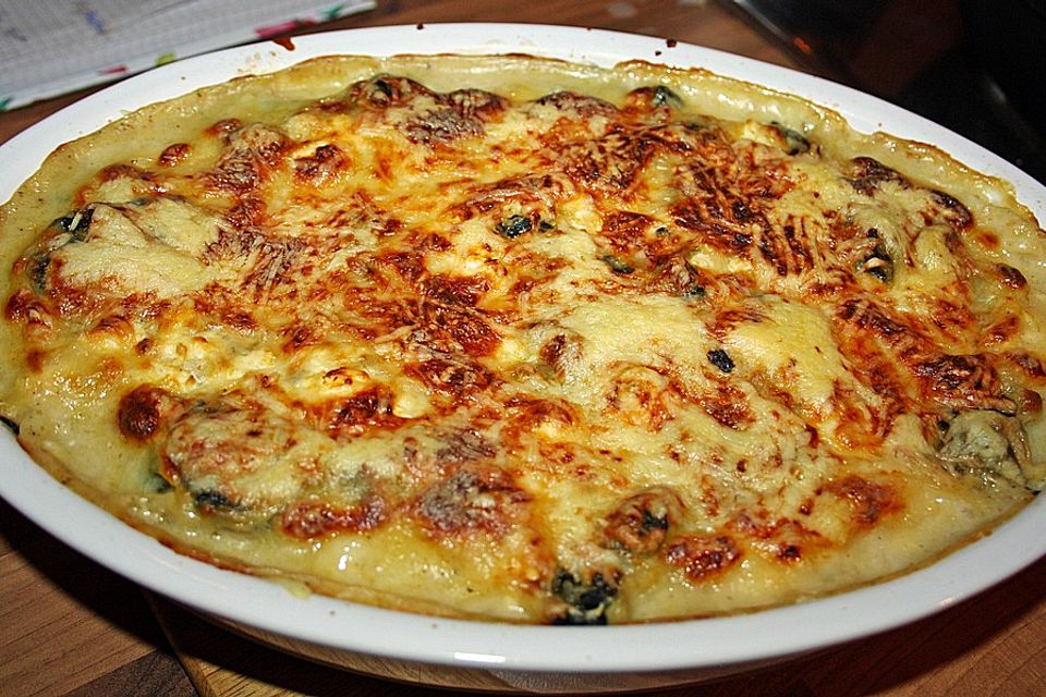 Spinat - Schafskäse - Lasagne