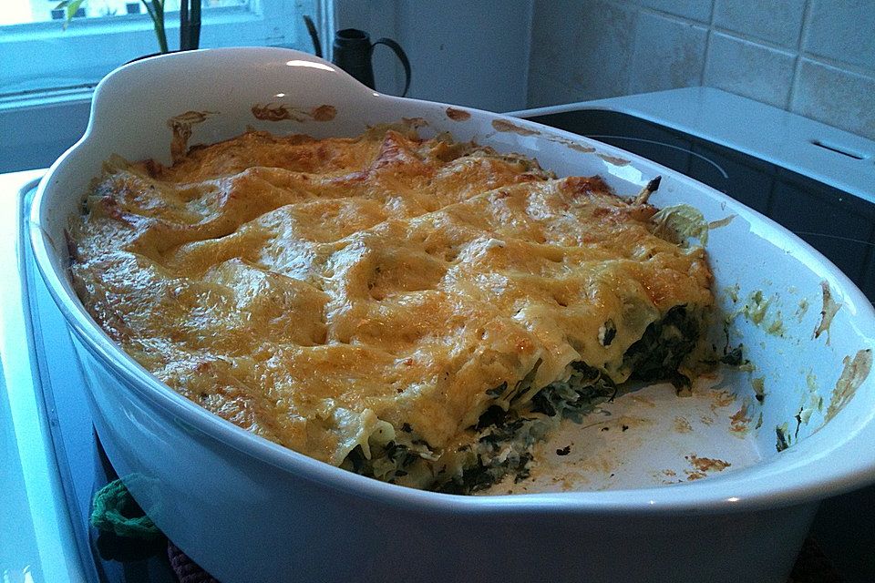 Spinat - Schafskäse - Lasagne