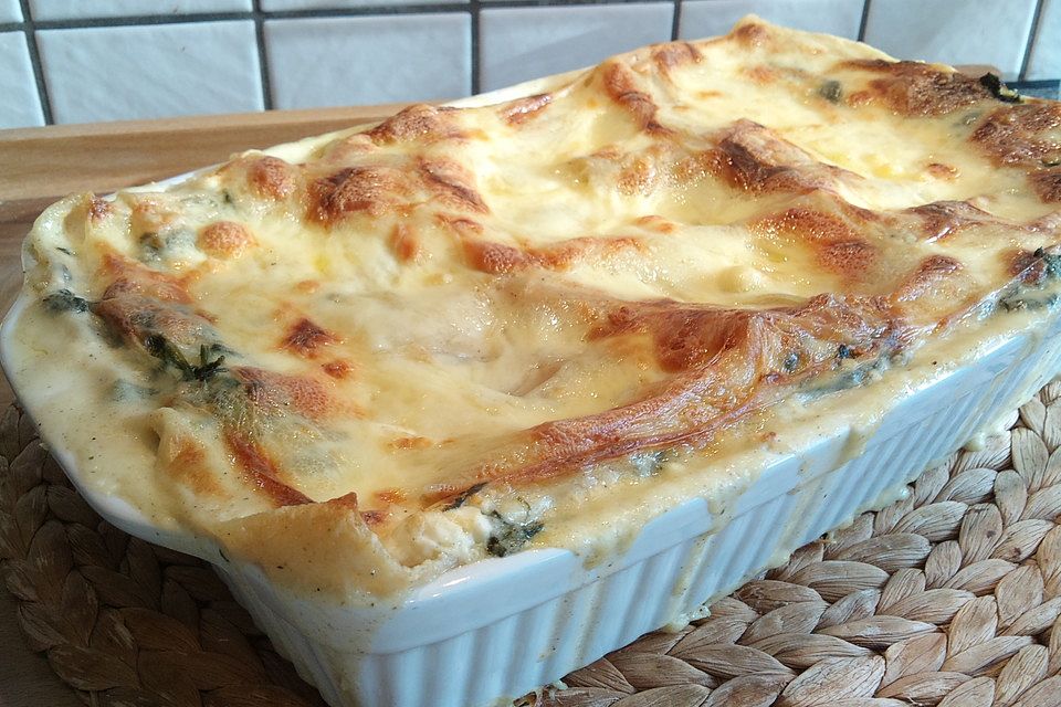 Spinat - Schafskäse - Lasagne