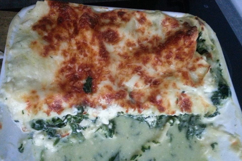 Spinat - Schafskäse - Lasagne