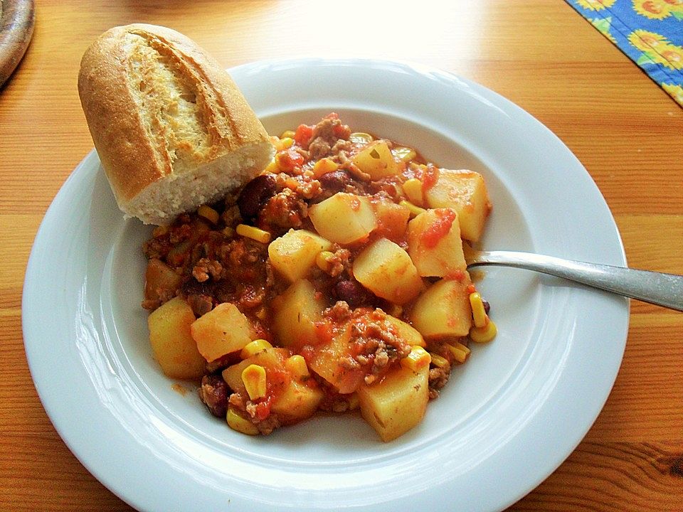 Kartoffel - Gemüse - Pfanne mit Hackfleisch von zotti1964 | Chefkoch