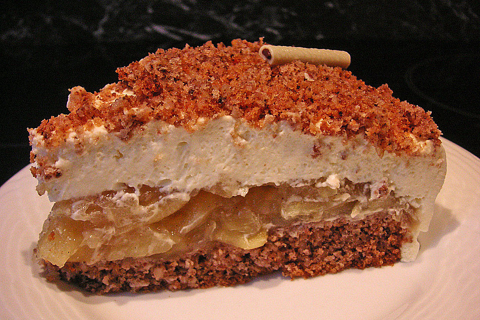 Walnuss - Apfel - Torte