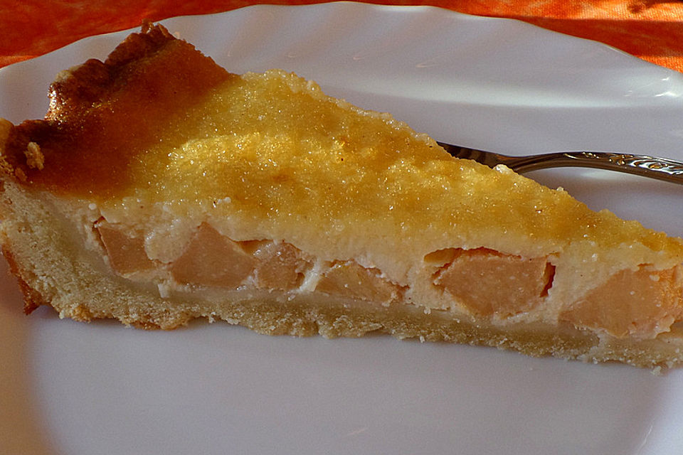 Quittenkuchen mit Rahmguss