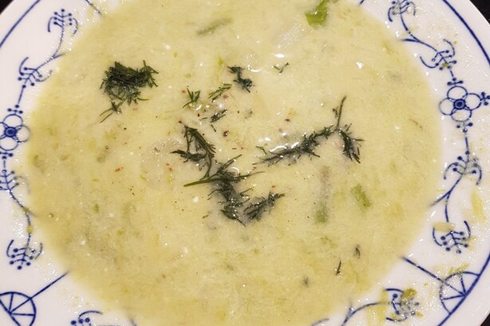 Spargelsuppe Grün/Weiß