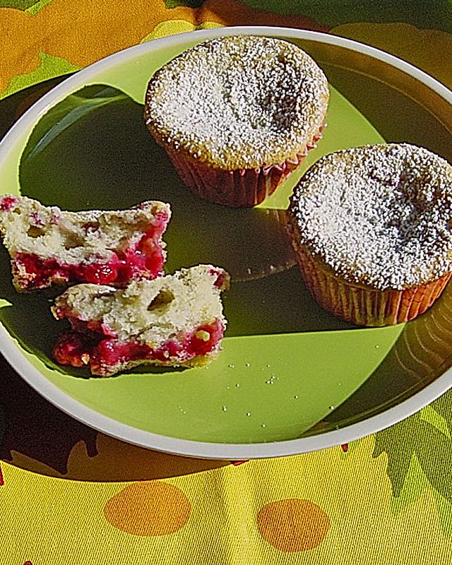 Raspberry - White Chocolate Muffins