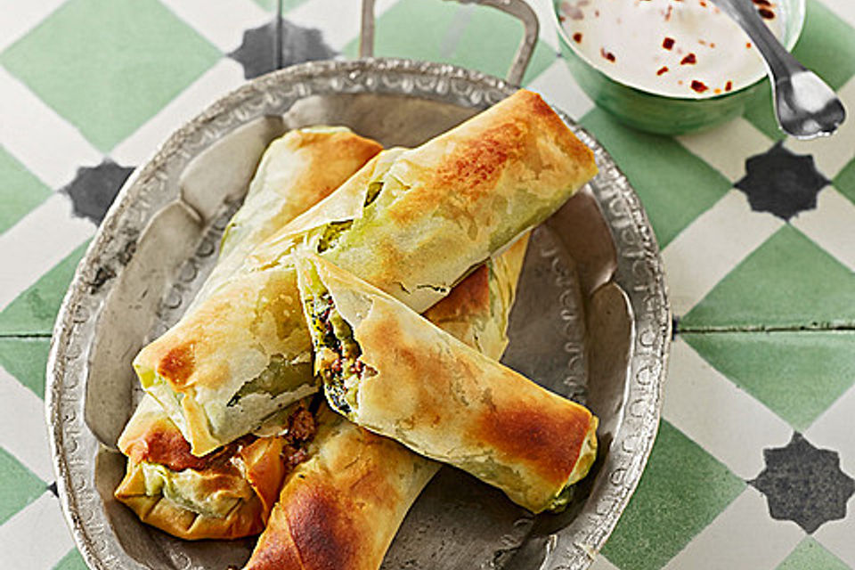 Zeldas Hackfleisch - Börek mit Spinat