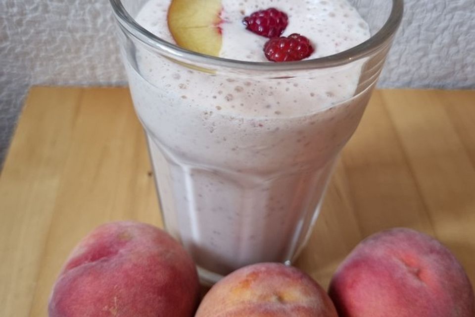 Himbeer - Pfirsich Smoothie