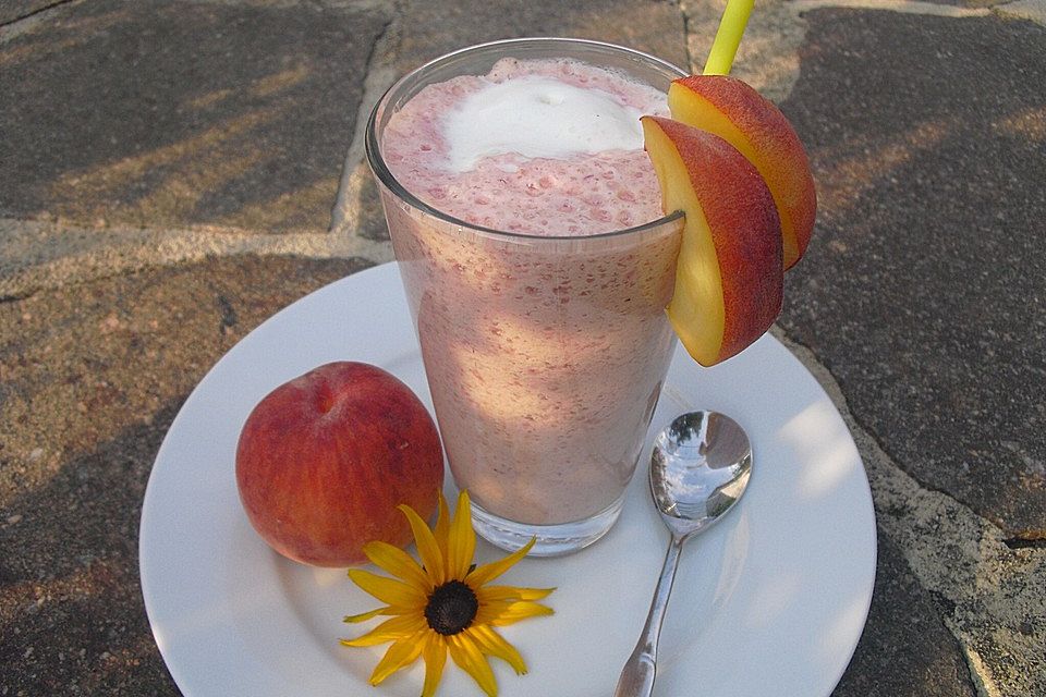 Himbeer - Pfirsich Smoothie