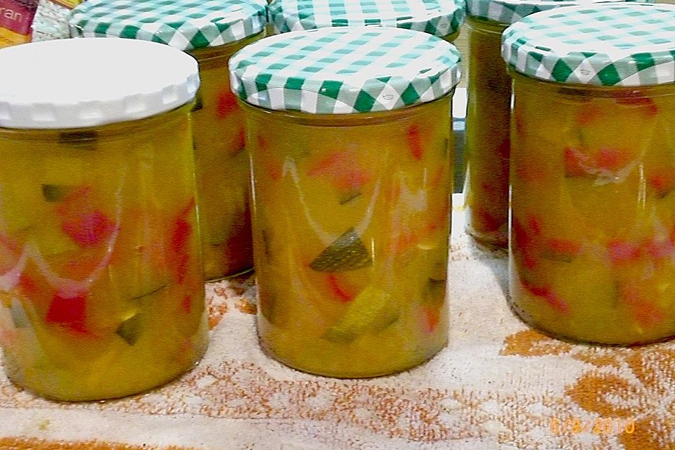 Zucchini - Paprika süßsauer