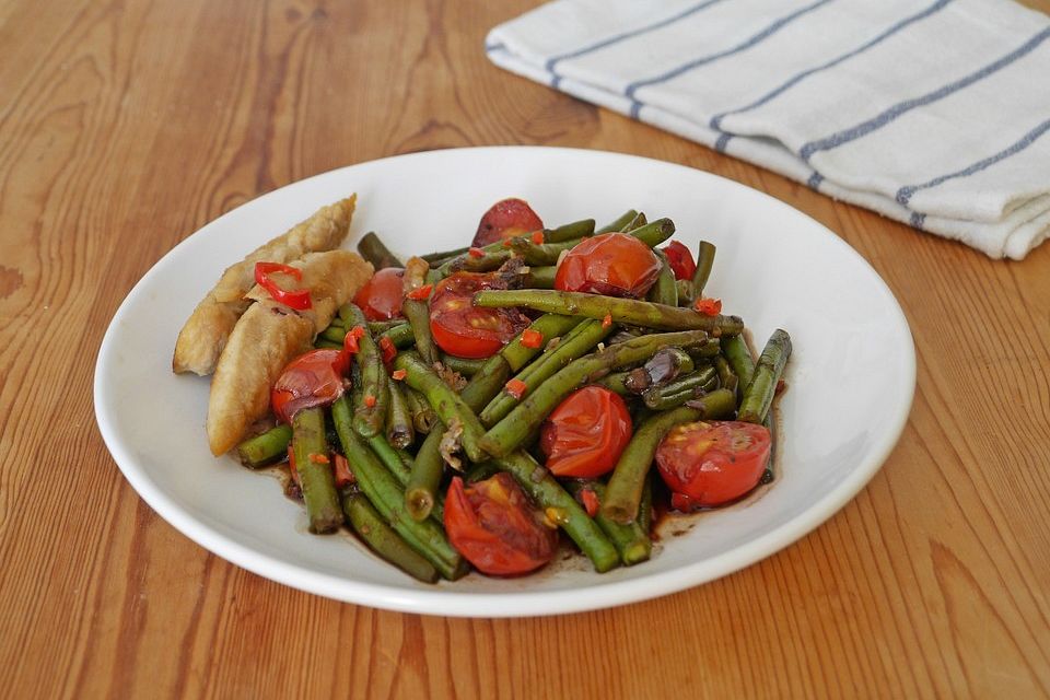 Bohnengemüse mit Tomate