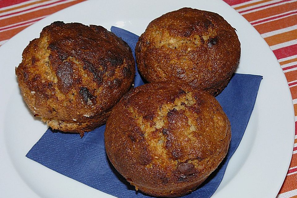 Bananen - Haselnuss - Schoko - Muffins