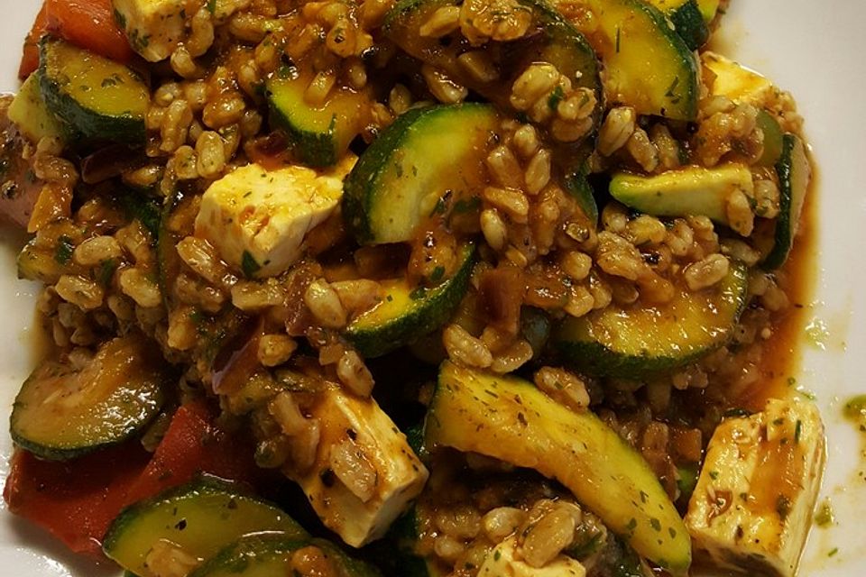 Dinkel-Zucchini-Pfanne