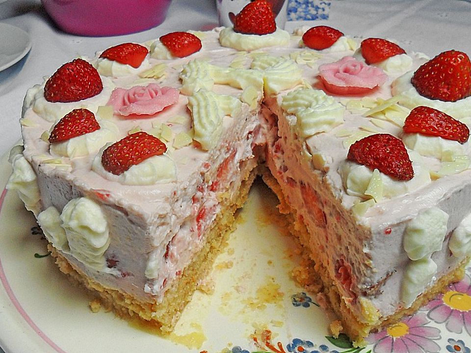Erdbeer - Frischkäse - Kuchen von honey-1984 | Chefkoch