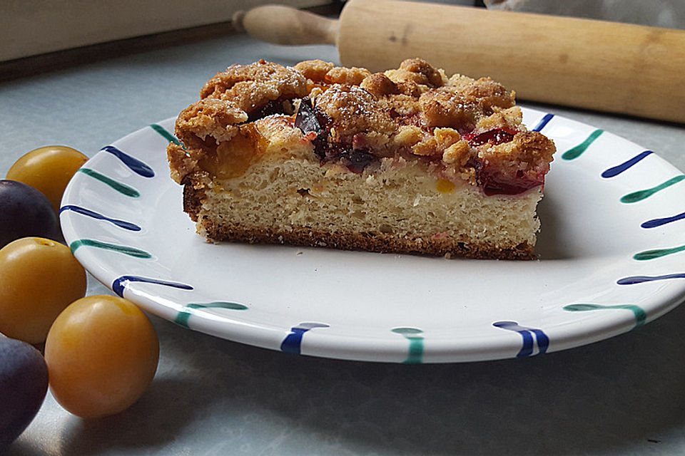 Mirabellen Blechkuchen